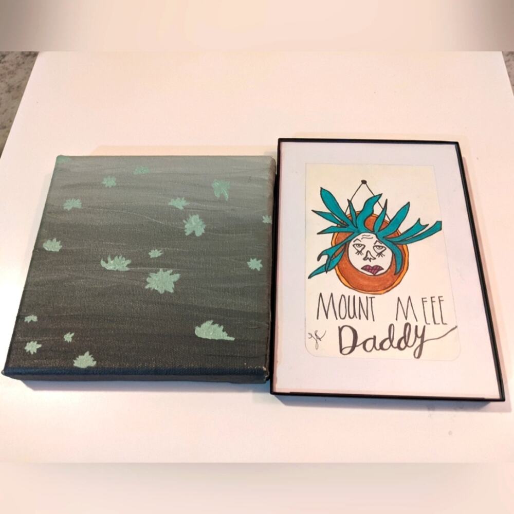 Handmade Art Prints 2pc Bundle Painting Wall Hanging Decor
